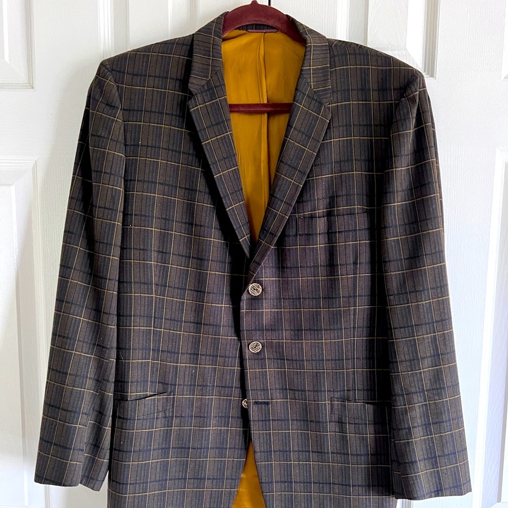Vintage Tom Houlihan, Plaid Sport Coat, 40R